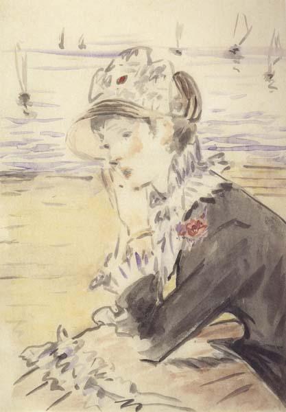 Edouard Manet Jeune fille devant la mer (mk40)